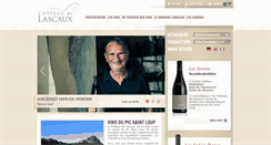 Desktop Screenshot of chateau-lascaux.com
