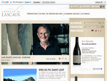 Tablet Screenshot of chateau-lascaux.com